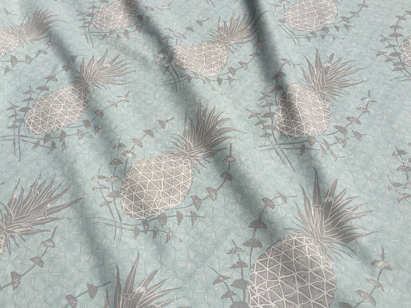 Royal Pineapple Fabric in Celadon