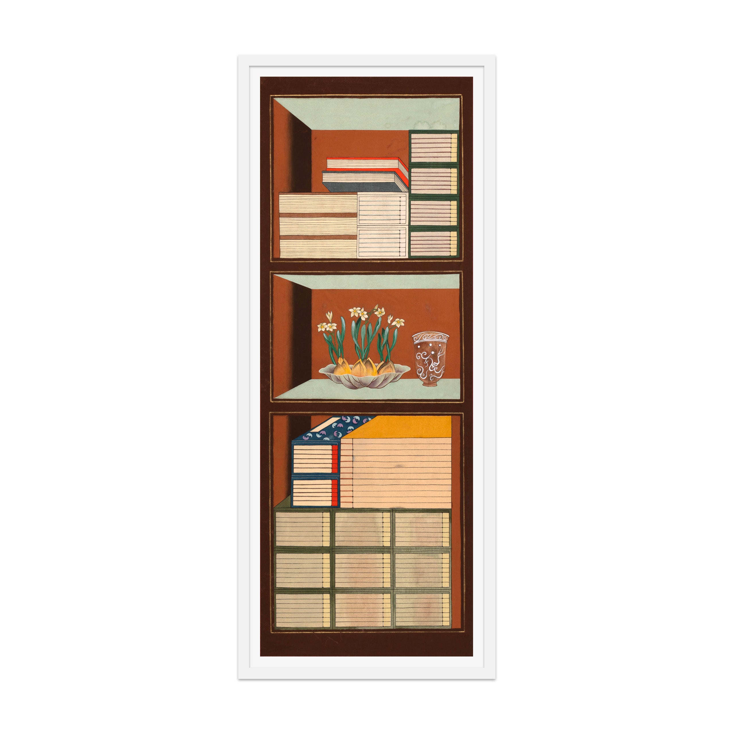 Traditional Korean Bookcase D Art Print – Krane Home