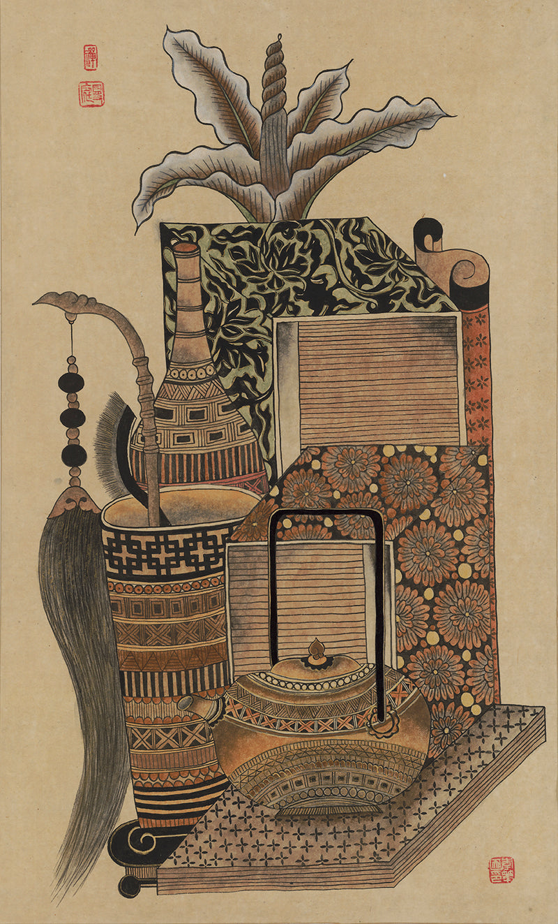 Korean Scholar Still Life B Art Print