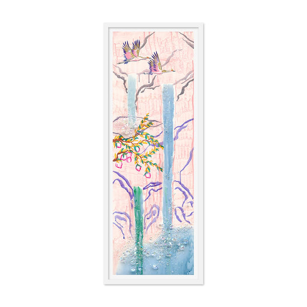 Migration of 10 Cranes Day A Art Print