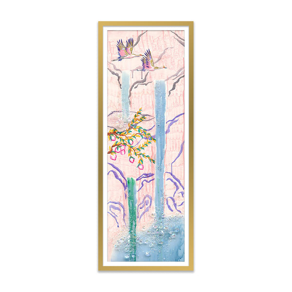 Migration of 10 Cranes Day A Art Print