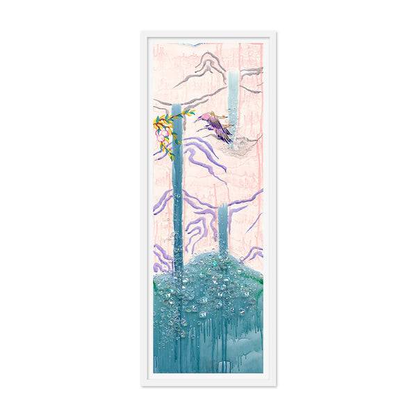Migration of 10 Cranes Day C Art Print