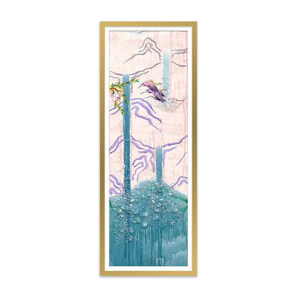 Migration of 10 Cranes Day C Art Print