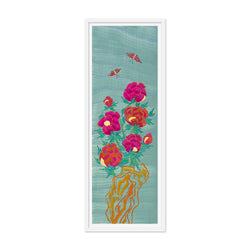 Peonies and Butterflies Dusk to Night 1 Art Print