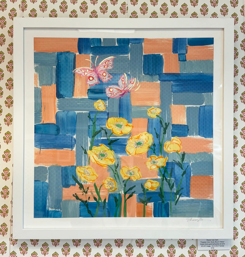 Size Small with White Frame with Gold Leaf