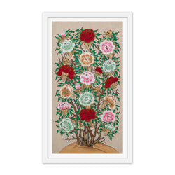 Traditional Korean Peony Screen A