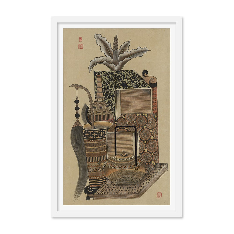 Korean Scholar Still Life B Art Print