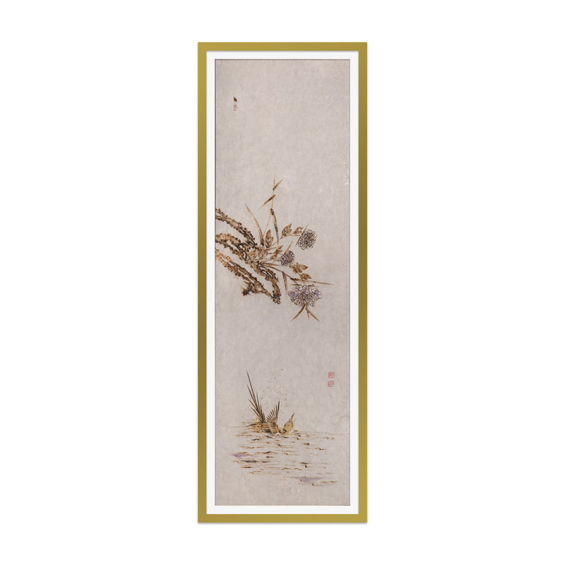 Korean Burned Paper Landscape H Art Print