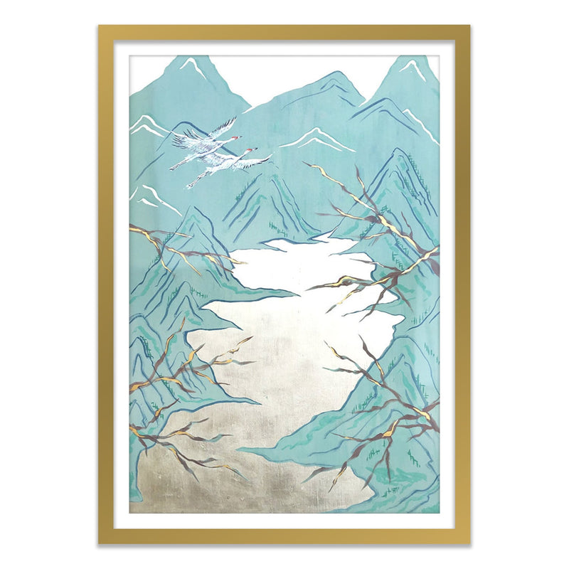 Whooping Cranes Art Print