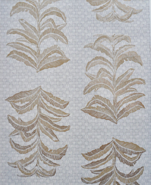 Banana Leaf Wallpaper in French Grey