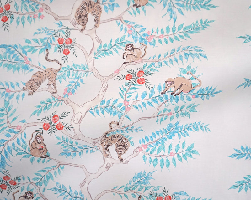 Monkey and Tiger Wallpaper in Day