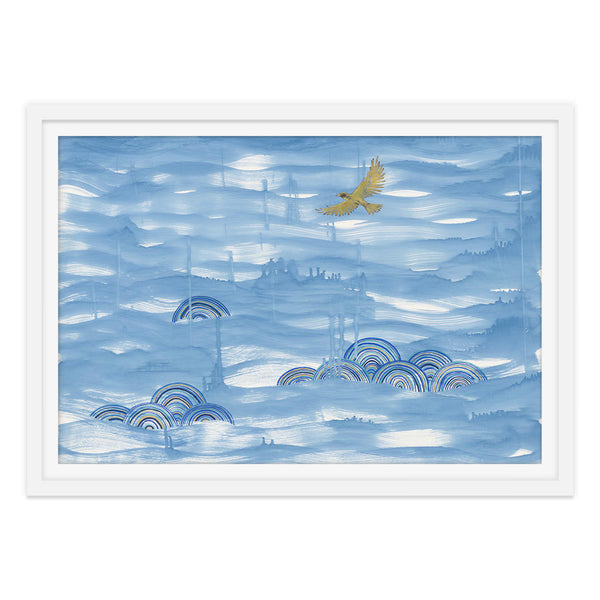 Golden Bowerbird Migration Art Print