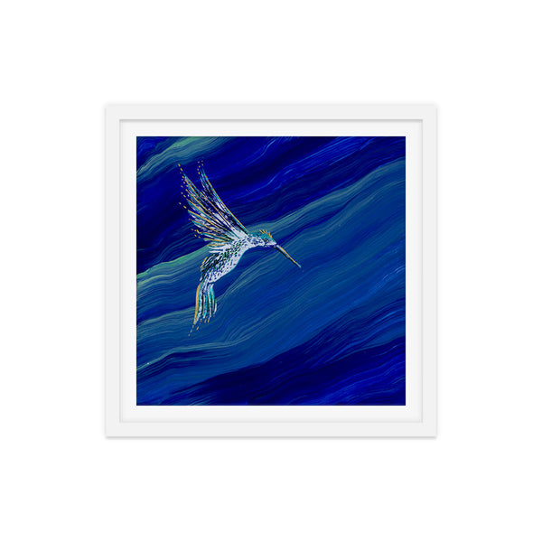 Mythical Hummingbird in Lapis Print