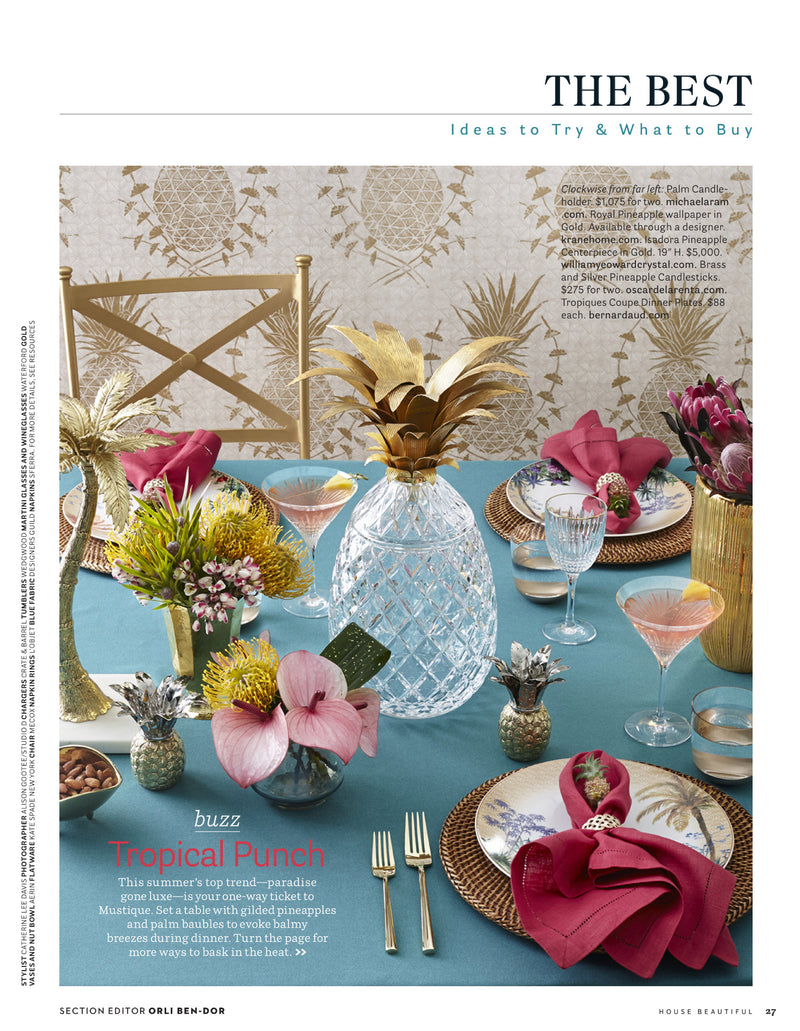 House Beautiful feature "Tropical Punch" by Orli Ben-Dor