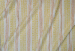 Block Print Stripe Fabric in Saffron