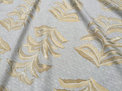 Banana Leaf Fabric in French Grey