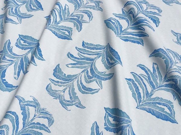 Banana Leaf Fabric in Sapphire