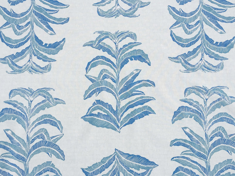 Banana Leaf Fabric in Sapphire