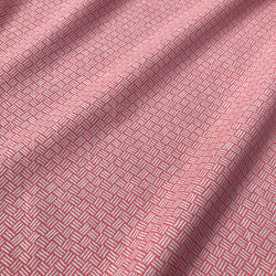 Basketweave Fabric in Coral Pink