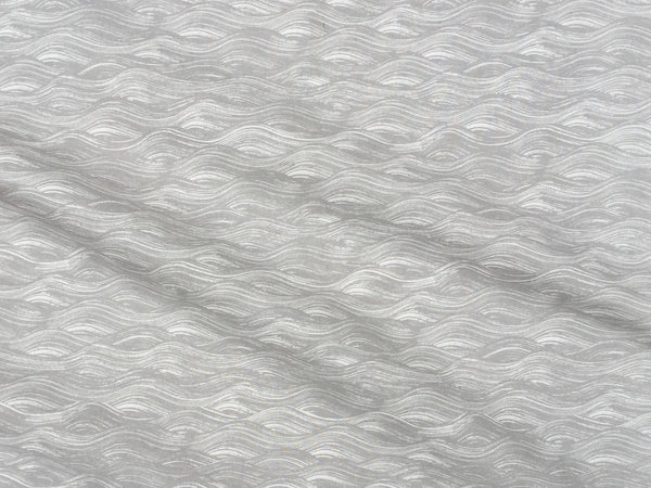 Painted Wave Fabric in French Grey