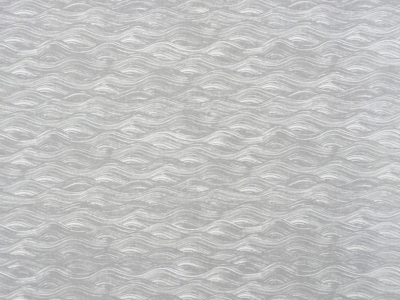 Painted Wave Fabric in French Grey