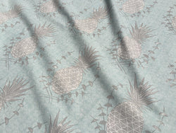 Royal Pineapple Fabric in Celadon