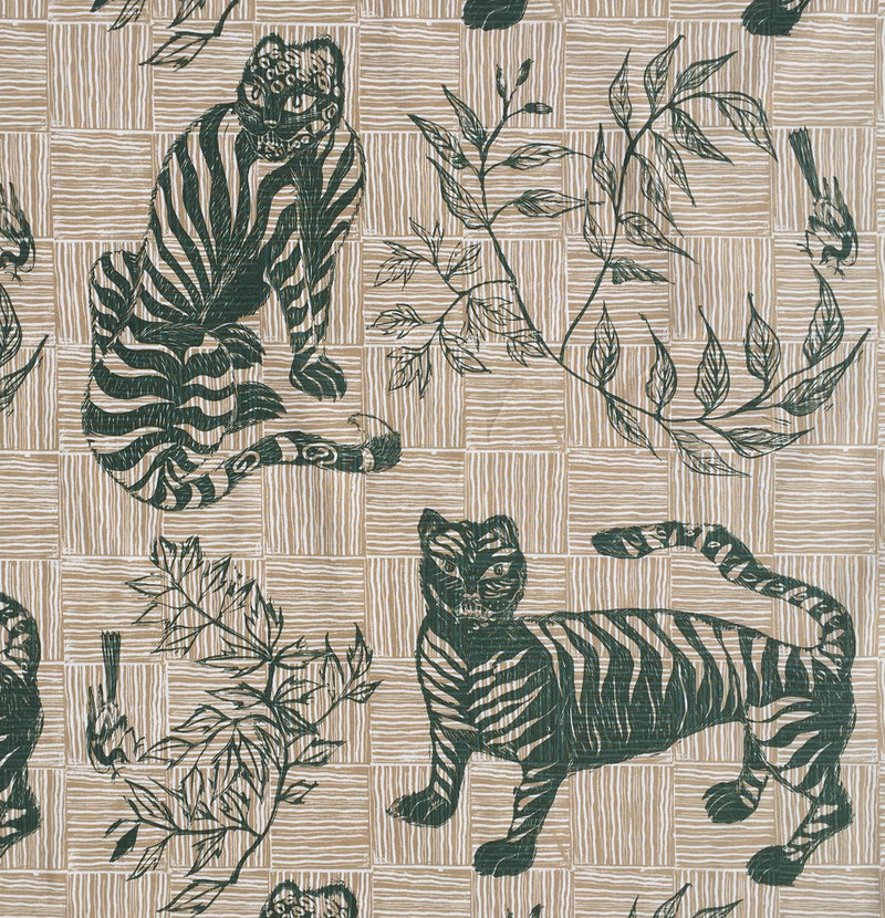 Tiger & Magpie Fabric in Hunter