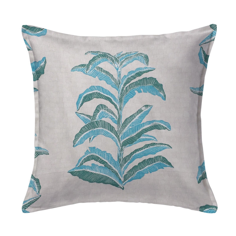 Banana Leaf Pillow in Viridian