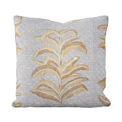 Banana Leaf Pillow in French Grey