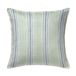 Block Print Stripe Pillow in Celery