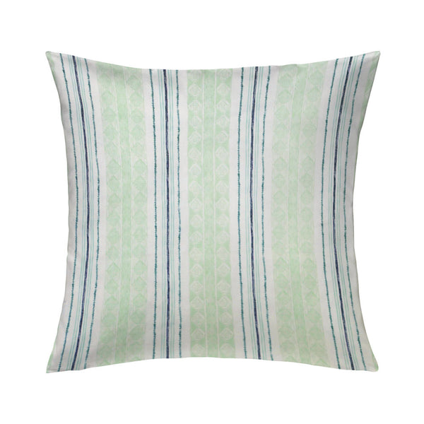 Block Print Stripe Pillow in Celery