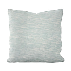 Painted Wave Pillow in Celadon