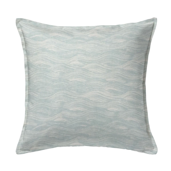 Painted Wave Pillow in Celadon