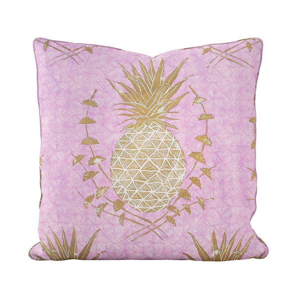 Royal Pineapple Pillow in Pink
