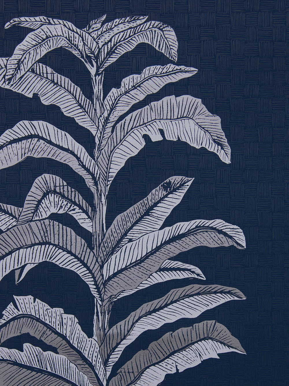larson leaf navy wallpaper
