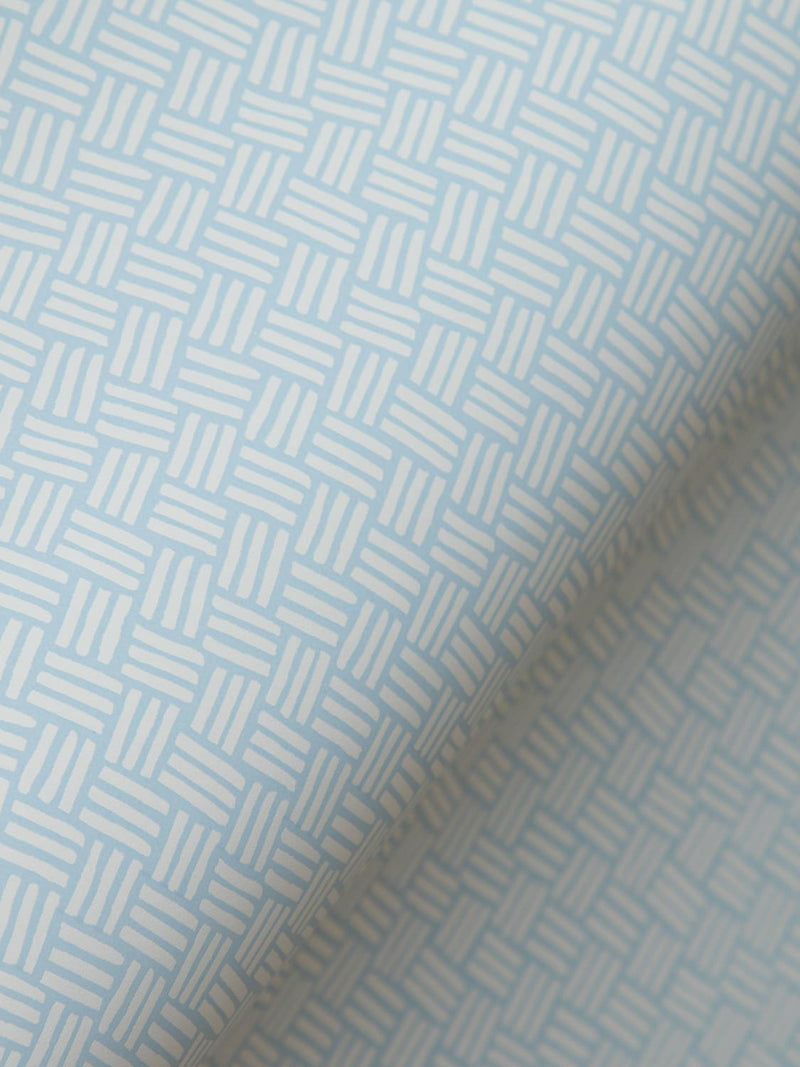 Basketweave Wallpaper in Iceberg