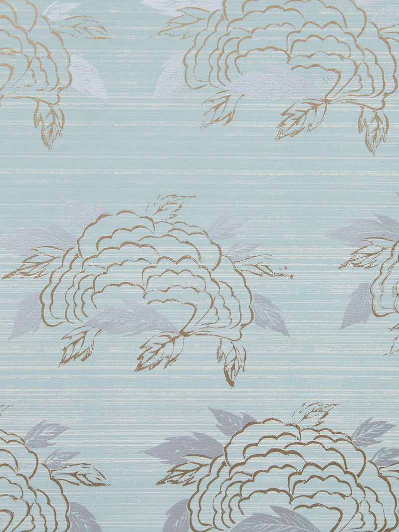 Chrysanthemum Wallpaper in Celadon