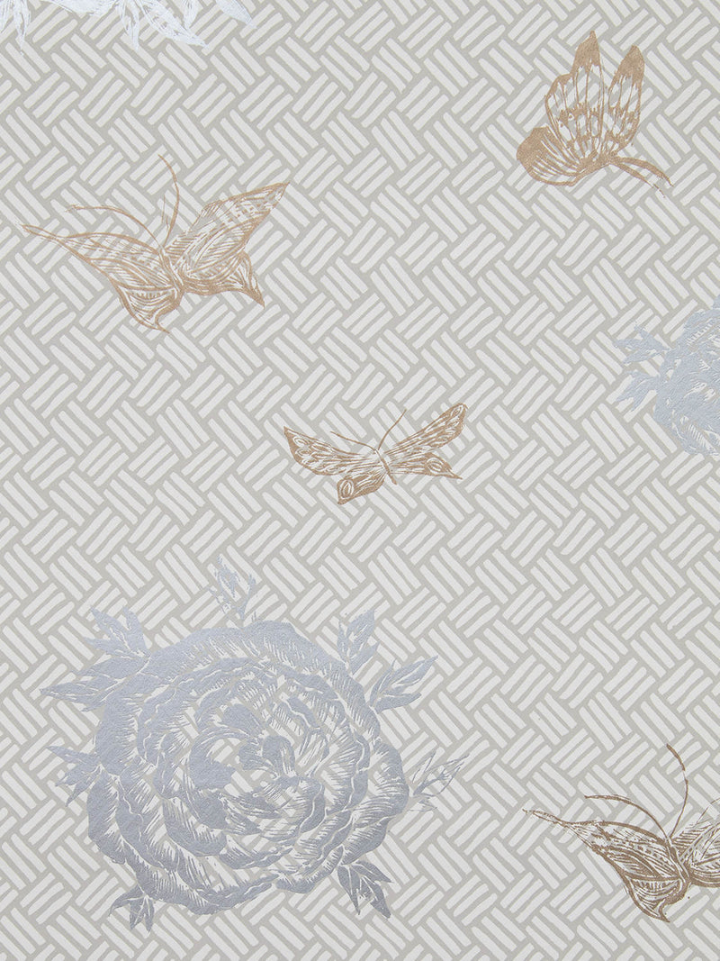 Flora Wallpaper in Gilded