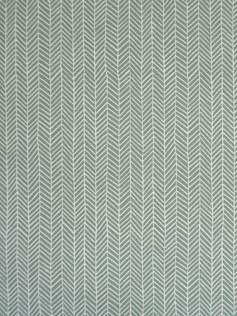 Herringbone Wallpaper in Sage