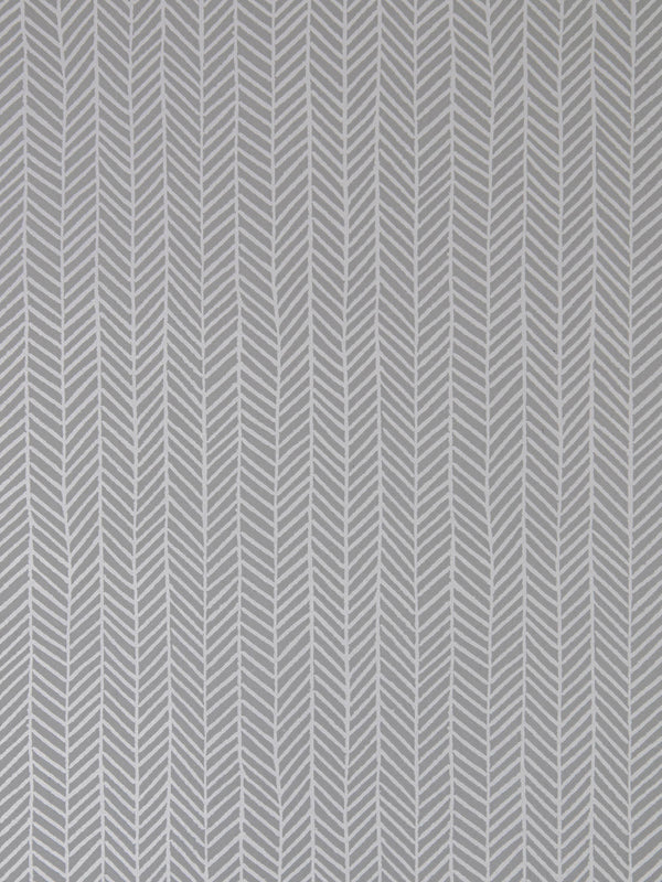 Herringbone Wallpaper in Silver
