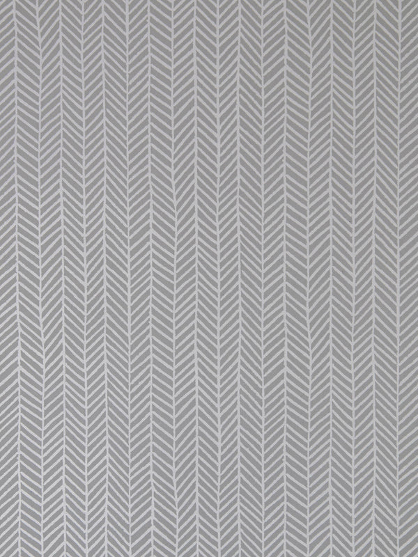 Herringbone Wallpaper in Silver