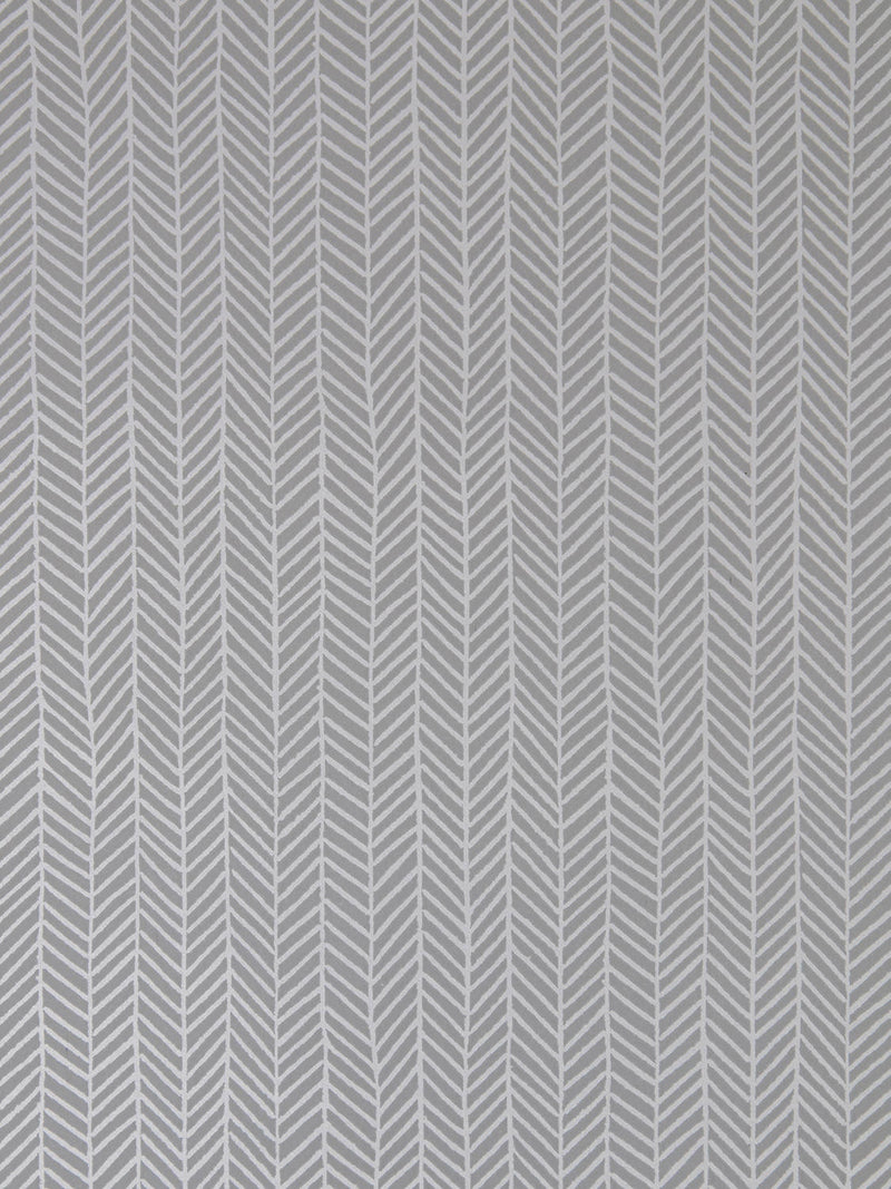 Herringbone Wallpaper in Silver