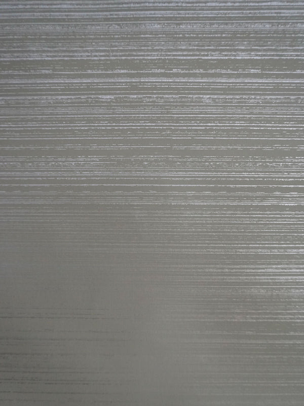 Painted Strie Wallpaper in Silver