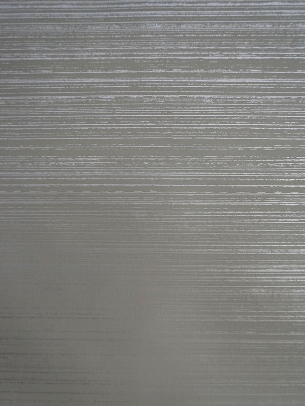 Painted Strie Wallpaper in Silver