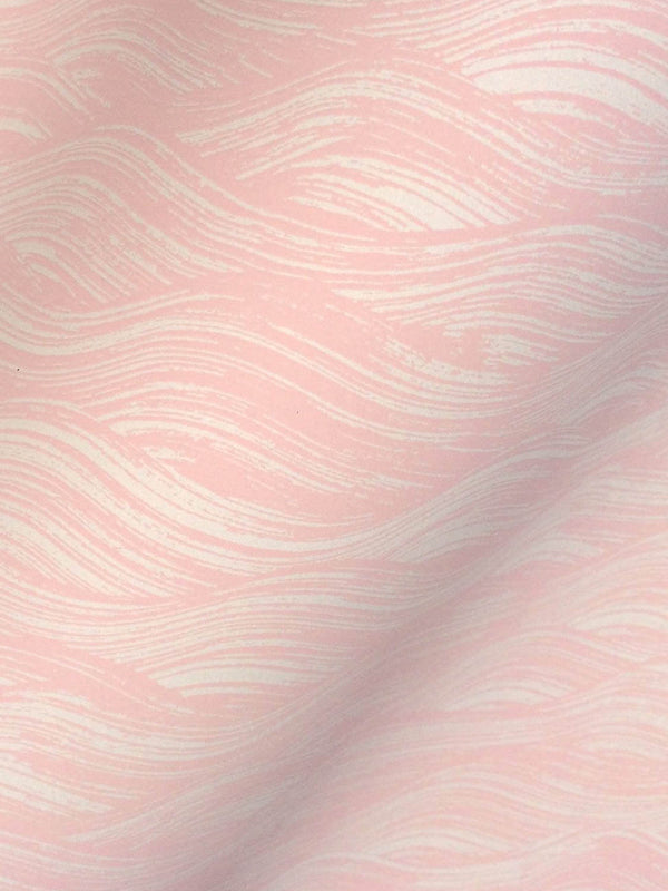 Painted Wave Wallpaper in Blush