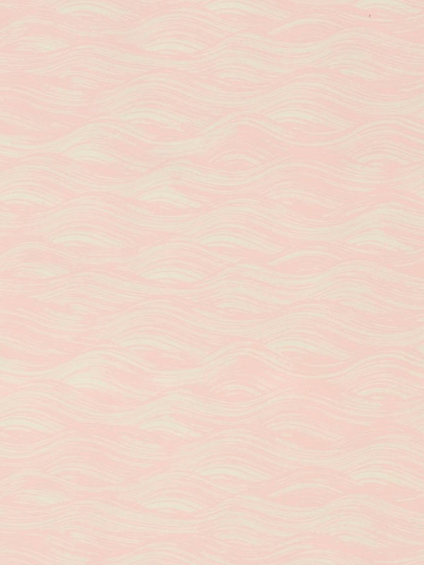 Painted Wave Wallpaper in Blush