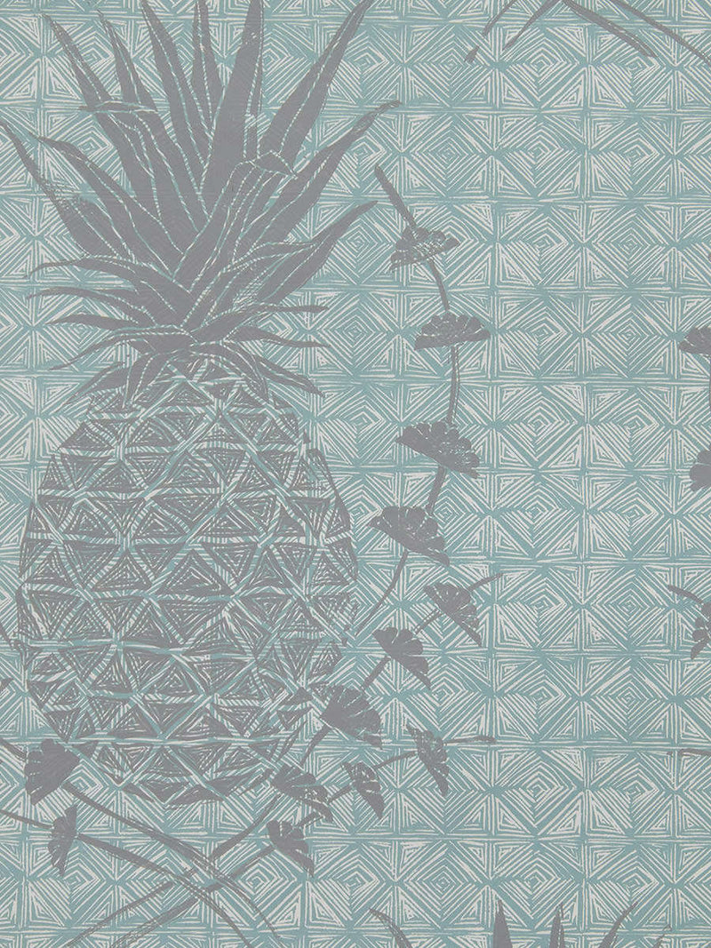 Royal Pineapple Wallpaper in Celadon