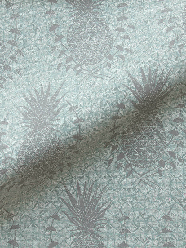 Royal Pineapple Wallpaper in Celadon