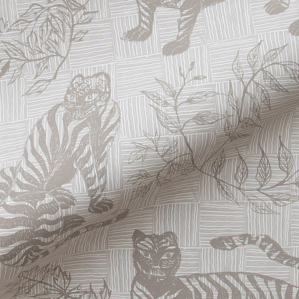 grey tiger print wallpaper