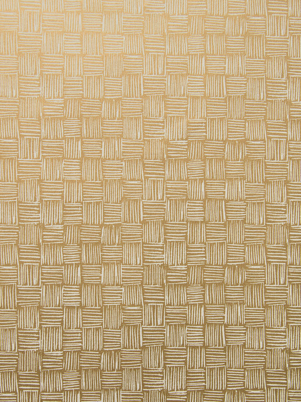 Woven Wallpaper in Gold